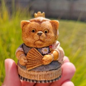 Pot Bellys ~ Queen Kitoria 2003 ~ Harmony Kingdom ~ Cute Cat Trinket Item